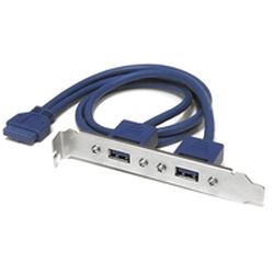 2 Port USB 3.0 A Buchse Slotblech Adapter (USB3SPLATE)