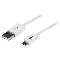 USB 2.0 Kabel A/Micro-A weiß 1m (USBPAUB1MW)