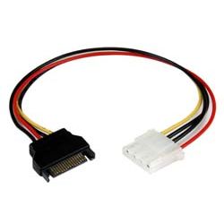 StarTech 30cm SATA auf Molex LP4 Stromadapter - Bu/St (LP4SATAFM12)