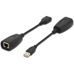 USB Extender für CAT5e CAT6 UTP Kabel bis 45m (DA-70139-2)