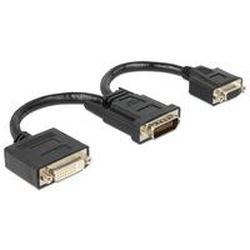 Adapter Delock DMS-59 -> DVI (24+5) + VGA 15Pin St/Bu (65555)