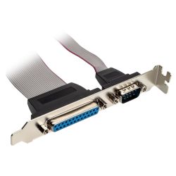 Delock Slotblech für je 1x Parallel/Serial Port intern zu exte (83445)