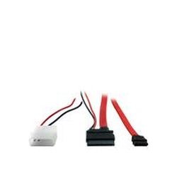 Kabel  Inter-Tech Slim DVD Anschluss SATA + Power    0,3 m (88885264)