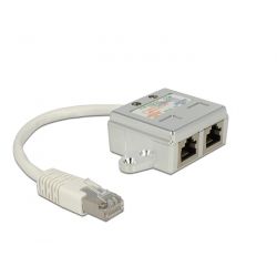 Netzwerk Adapter RJ45 Port Doppler 1xSt -> 2xBu 2xISDN (65224)