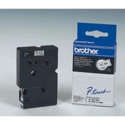 Brother TC-101A Beschriftungsband 12mm schwarz auf transparent (TC101A)
