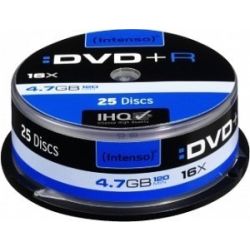 Intenso DVD+R 4,7GB/16f Spindel 1x25 (4111154)