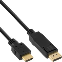 Kabel DisplayPort Stecker zu HDMI Stecker 5m schwarz (17185)