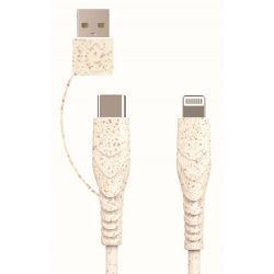 BIOnd BIO-CT-IP USB-C to Lightning + USB-A 3,5A Cable, 1,2 (BIO-CT-IP)