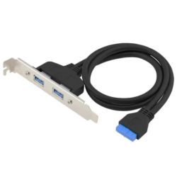 CONCEPTRONIC Slotblech 19 Pin Dual 2x USB-A 3.0 Ports      (EMRICK11B)