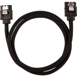 Premium-Sleeved-SATA-Kabel schwarz 2er-Pack (CC-8900252)