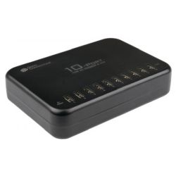 USB-Schnellladestation 120 Watt, 10 Port (schwarz, 10x USB (PCA-D002S)
