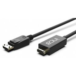 INCA DisplayPort zu HDMI,Kabellä.1,8 m,10,2 Gbit/s (max.) (IDPH-18T)