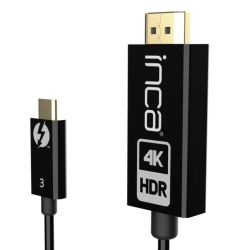 INCA HDMI-Kabel ITCH-30  2.0 > Typ-C 4K60HZ, Thunderb.3 1,8 (ITCH-30)