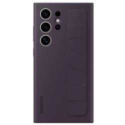 Silicone Grip Case dark violet für Galaxy S24 Ultra (EF-GS928CEEGWW)