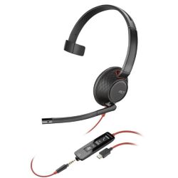 Poly Headset Blackwire C5210 Mono USB-C/A + 3,5 mm (8X230AA)