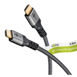 Goobay Plus Ultra High-Speed HDMI™-Kabel (8K@60Hz), 2.0m (65261)