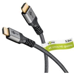 Goobay Plus High-Speed-HDMI™-Kabel mit Ethernet (4K@60Hz),3. (64995)