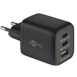 USB-C PD Multiport-Schnellladegerät Nano 65 Watt (schwarz, 1x (64753)