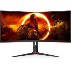 CU34G2XP/BK Monitor curved schwarz/rot (CU34G2XP/BK)