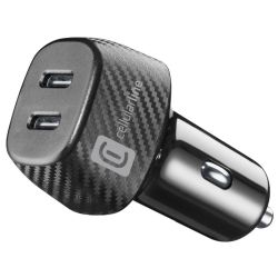 Car Multipower DUO 40W KFZ-USB-Ladegerät schwarz (CBRUSB2PD40WK)