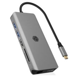 Icy Box IB-DK4061-CPD 12-in-1 Dockingstation grau USB-C (61059)