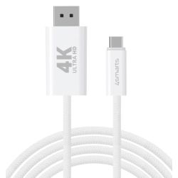 4smarts USB-C auf Display Port Kabel 2m, weiß (540958)