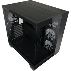 Gaming 809B Dark Storm_X Gehäuse schwarz mit Sichtfenster (LC-809B-ON)