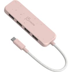 Eco-Friendly 4-in-1 USB-C Hub rosa (JCH341ER-N)
