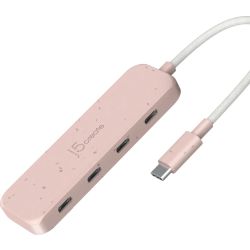 Eco-Friendly 4-in-1 USB-C Hub rosa (JCH345ER-N)