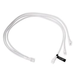 AlphaCool Y-Splitter Kabel 4-Pin auf 3x 4-Pin PWM 60cm weiß (18727)