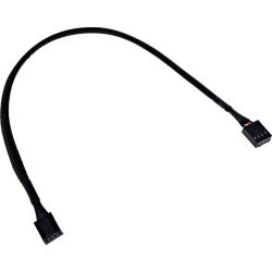 4-Pin PWM Verlängerungskabel 30cm sleeved schwarz (1012290)