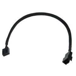 LK Phobya 4Pin PWM Verlängerung - Schwarz 30cm (81086)