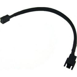 3-Pin 7V Adapter 20cm sleeved schwarz (81068)