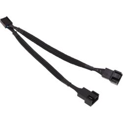 Y-Kabel 4-Pin PWM zu 2x 4-Pin PWM 10cm schwarz (81137)