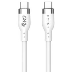 Hyper 2M Silicone 240W USB-C Charging Cable, White (HJ4002WHGL)