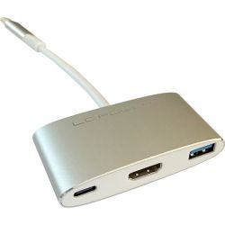 USB-Hub silber USB-C 3.0 (LC-HUB-C-MULTI-4)