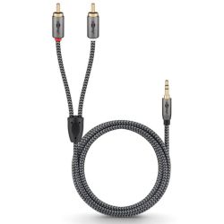 Goobay Plus Audioadapterkabel - 3,5-mm-Klinke zu Stereo-Cinch- (65290)