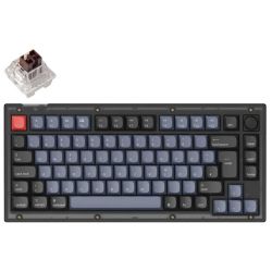 V1 Knob 75% Tastatur schwarz/blaugrau (V1-C3P-DE)