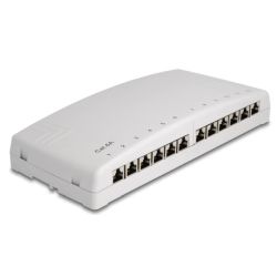 Mini Desktop Patchpanel 12 Port Cat.6a (grau) (88053)