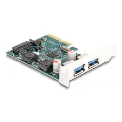 PCI Express x4 Karte zu 2 x extern USB 10 Gbps Typ-A Buchse (90106)