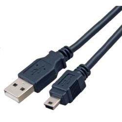 EFB USB2.0 Anschlusskabel A-Mini B 5polig  St.-St. 5m sc (K5250SW.5V2)