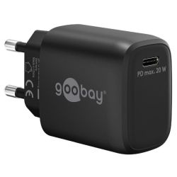 Goobay USB-C™ PD Schnellladegerät (20 W) schwarz (65405)