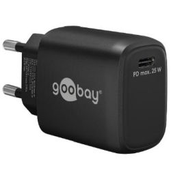 Goobay USB-C™ PD Schnellladegerät (25 W) schwarz (65367)