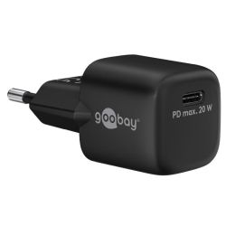 Goobay USB-C™ PD Schnellladegerät Nano (20 W) schwarz (65403)