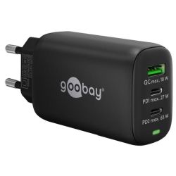 Goobay USB-C™ PD 3-fach Multiport-Schnellladegerät (65 W) - (65407)