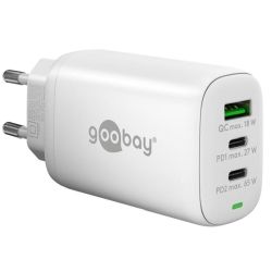 Goobay USB-C™ PD 3-fach Multiport-Schnellladegerät (65 W) - (65408)