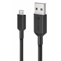 Alogic USB 2.0 Anschlusskabel Typ A -Micro M/M     1,2m, (ELPAMB12-BK)