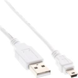 InLine USB 2.0 Mini-Kabel, USB A Stecker an Mini-B Stecker (5 (31805W)