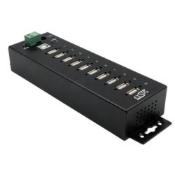 EXSYS EX-1170HMVS 10 Port USB 2.0 Metall HUB, 15KV Surge (EX-1170HMVS)