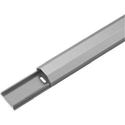 Halbrunder Aluminium-Kabelkanal 33mm/110cm grau (90666)